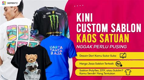 Jasa Sablon Kaos Satuan Surabaya Berkualitas dan Terpercaya!